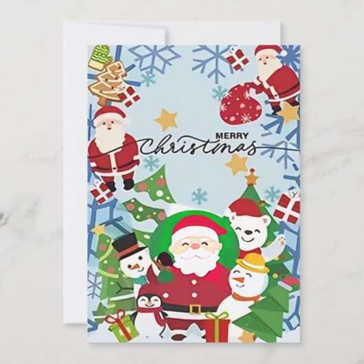 Feestelijke Kerstfeest Uitnodiging Kaarten (Achterkant)