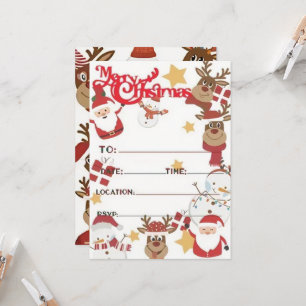 Feestelijke Kerstfeest Uitnodiging Kaarten