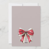 Feestelijke Kerstfeest Uitnodiging met Sinterklaas (Achterkant)