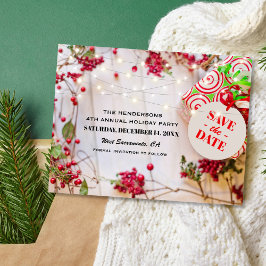 Feestelijke kerstfeest uitnodigingskaart aankondigingskaart