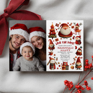 Feestelijke kerstfeest voor volwassenen Fotouitnod Save The Date