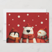 Feestelijke kerstfeest voor volwassenen Fotouitnod Save The Date (Achterkant)