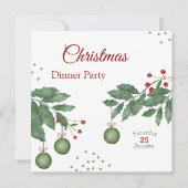 feestelijke kerstfeestdag aankondiging (Voorkant)