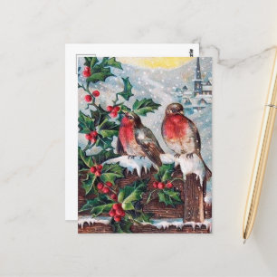 feestelijke kerstfeestdag briefkaart
