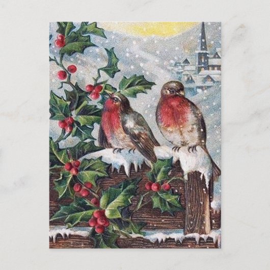 feestelijke kerstfeestdag briefkaart (Voorkant)