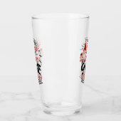 feestelijke kerstfeestdag glas (Links)