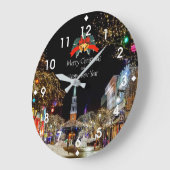 feestelijke kerstfeestdag grote klok (Hoek)