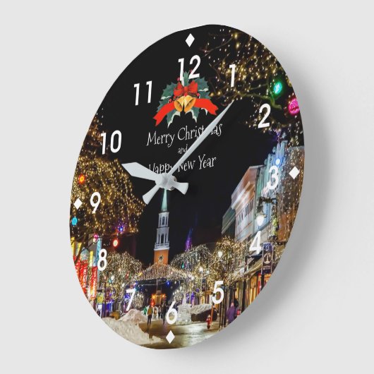 feestelijke kerstfeestdag grote klok (Hoek)