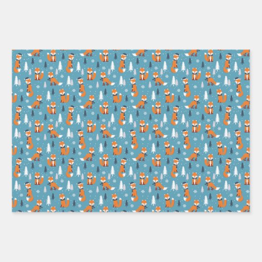 feestelijke kerstfeestdag inpakpapier vel (Voorkant 3)