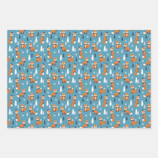 feestelijke kerstfeestdag inpakpapier vel (Voorkant)