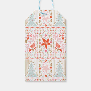 feestelijke kerstfeestdag, kleurrijk cadeaulabel