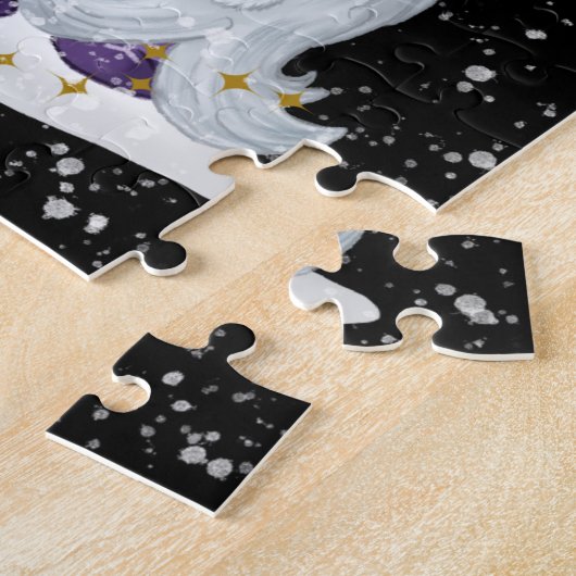 feestelijke kerstfeestdag legpuzzel (Zijkant)