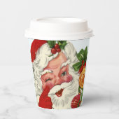 feestelijke kerstfeestdag papieren bekers (Voorkant)