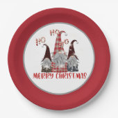 feestelijke kerstfeestdag papieren bordje (Voorkant)