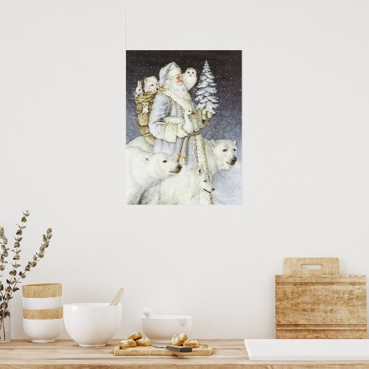 feestelijke  kerstfeestdag poster (Keuken)