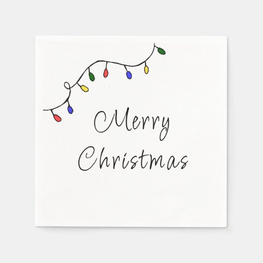 Feestelijke kerstfeestdag servet (Voorkant)