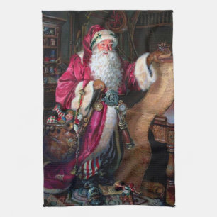 feestelijke kerstfeestdag  theedoek