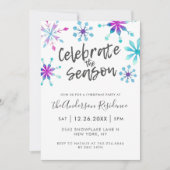 feestelijke kerstfeestdag vieren het seizoen kaart (Voorkant)