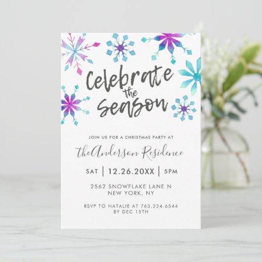 feestelijke kerstfeestdag vieren het seizoen kaart (Staand voorkant)