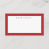 feestelijke kerstfeestdag  visitekaartje (Achterkant)