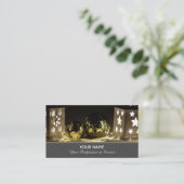 feestelijke kerstfeestdag visitekaartje (Staand voorkant)