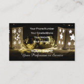 feestelijke kerstfeestdag visitekaartje (Achterkant)