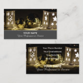 feestelijke kerstfeestdag visitekaartje (Voorkant / Achterkant)