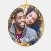 feestelijke kerstFeestdagen foto Keramisch Ornament (Links)