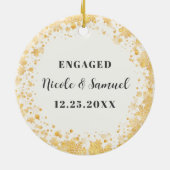 feestelijke kerstFeestdagen foto Keramisch Ornament (Achterkant)