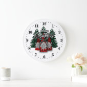 feestelijke kerstfeestdagen met grote klok (Huis)