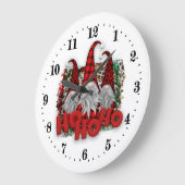 feestelijke kerstfeestdagen met grote klok (Hoek)