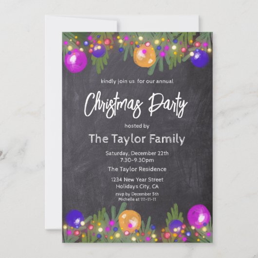 feestelijke kerstfeestelijke feestdag in vi kaart (Voorkant)