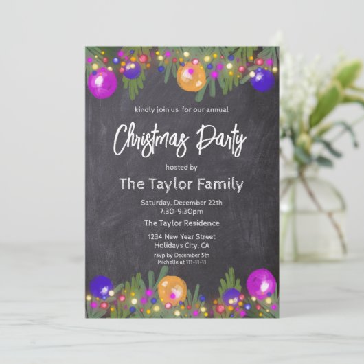 feestelijke kerstfeestelijke feestdag in vi kaart (Staand voorkant)