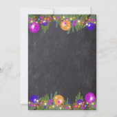 feestelijke kerstfeestelijke feestdag in vi kaart (Achterkant)