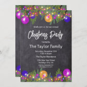 feestelijke kerstfeestelijke feestdag in vi kaart (Voorkant / Achterkant)