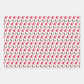 feestelijke kerstfeestelijke gnomen getild inpakpapier vel (Voorkant)