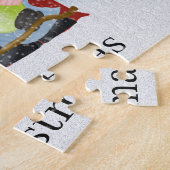 feestelijke kerstfeestelijke gnomen puzzel legpuzzel (Zijkant)