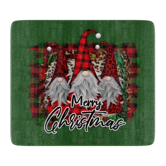 feestelijke kerstfeestelijke koepel snijplank (Voorkant)