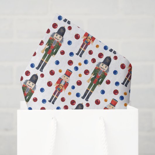 feestelijke kerstfeestelijke nootkraker betegeld tissuepapier (Cadeauzakje)