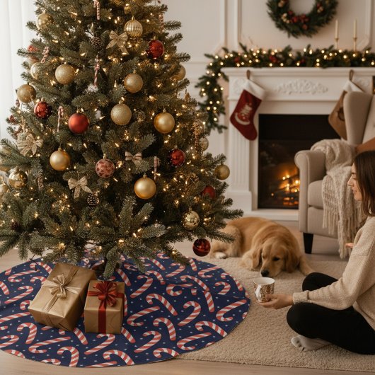 feestelijke kerstfeestsnoepriet kerstboom rok