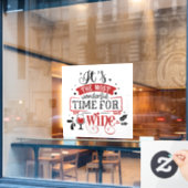 feestelijke kerstfeestwijn raamsticker (Cafe Raam)