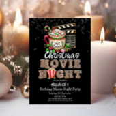 Feestelijke Kerstfilm Night Cocoa Popcorn Party Kaart