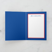 Feestelijke kerstflamingo en sentiment feestdagen kaart (Binnen)