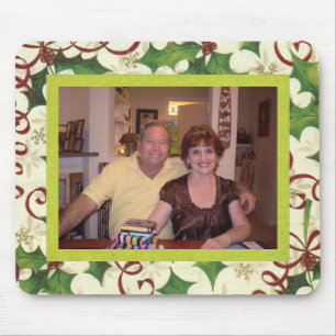 Feestelijke Kerstfoto Sjabloon Lijst Muismat