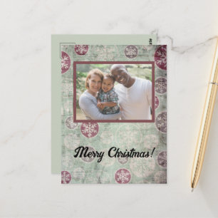 feestelijke kerstfoto voor verhitte versiering briefkaart