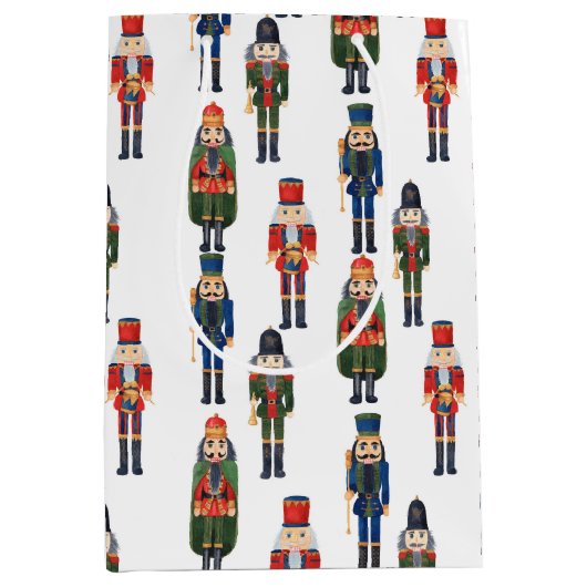 feestelijke kerstgek medium cadeauzakje (Voorkant)