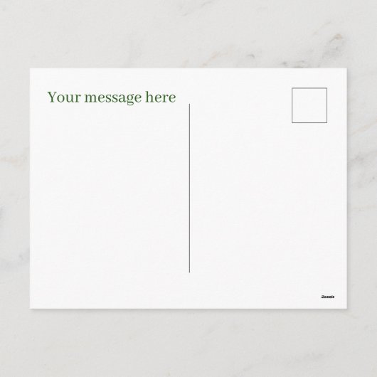 Feestelijke kerstgiraf voeg bericht toe feestdagenkaart (Achterkant)