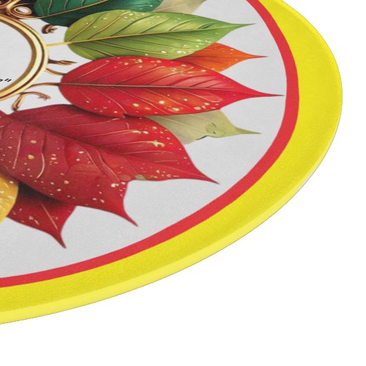"Feestelijke Kerstglans" Snijplank (Hoek)