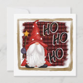 feestelijke kerstgnoom wekt gevoelens feestdagenkaart (Voorkant)