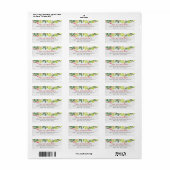 Feestelijke Kerstgroen Bessen Retouradres Etiket (Full Sheet)